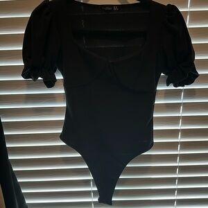 black boohoo bodysuit, barely worn!